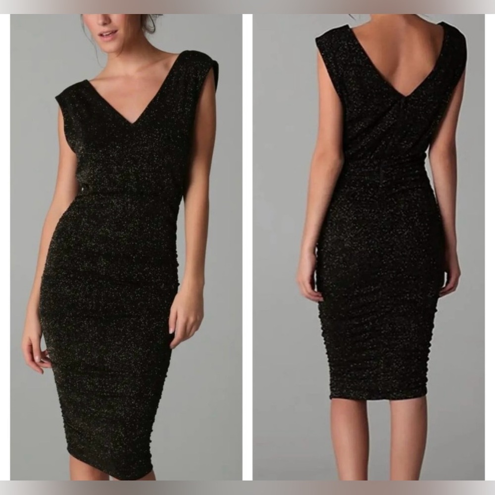 Alice + Olivia Sparkly Bodycon Dress, Large